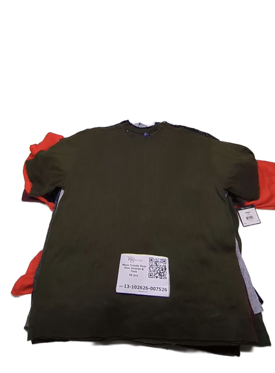 Mens Trendy Over Size Jerseys & Tees 56 pcs