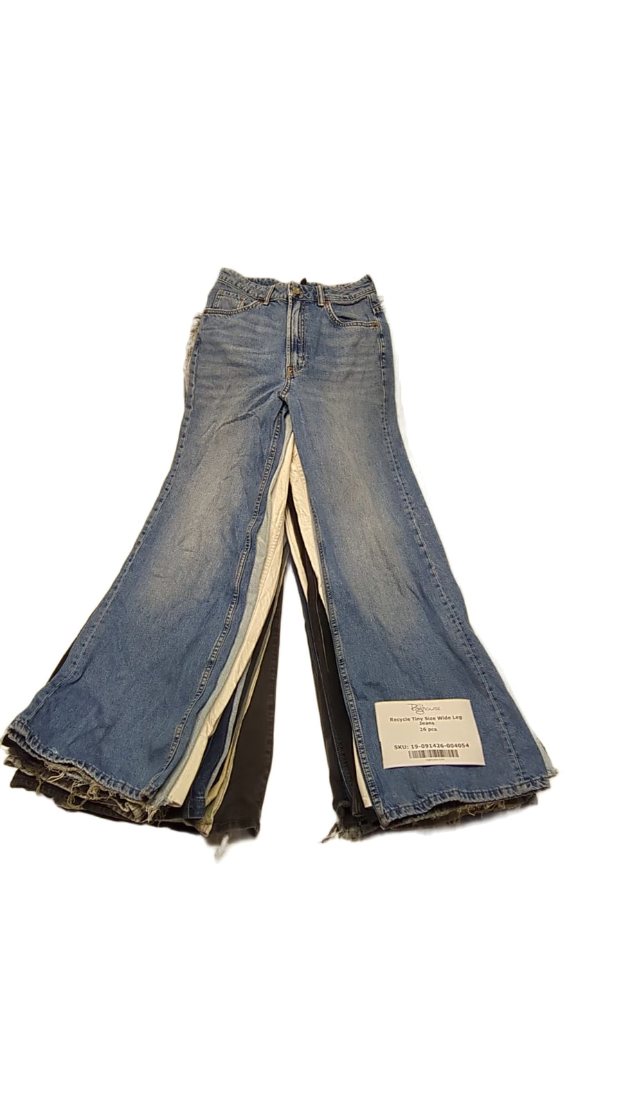Recycle Tiny Size Wide Leg Jeans 26 pcs