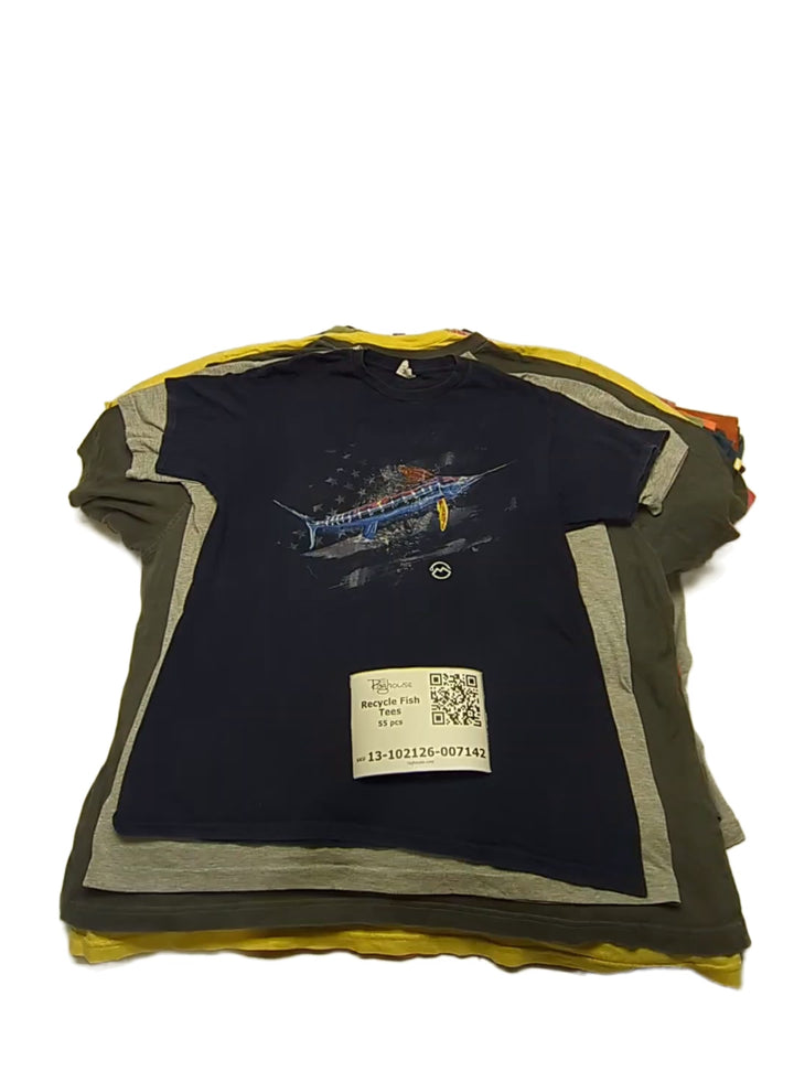 Recycle Fish Tees 55 pcs