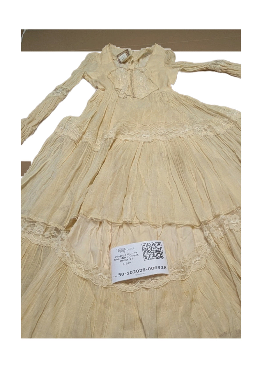 Vintage Gunne Sax Maxi Corset Dress 11 1 pc