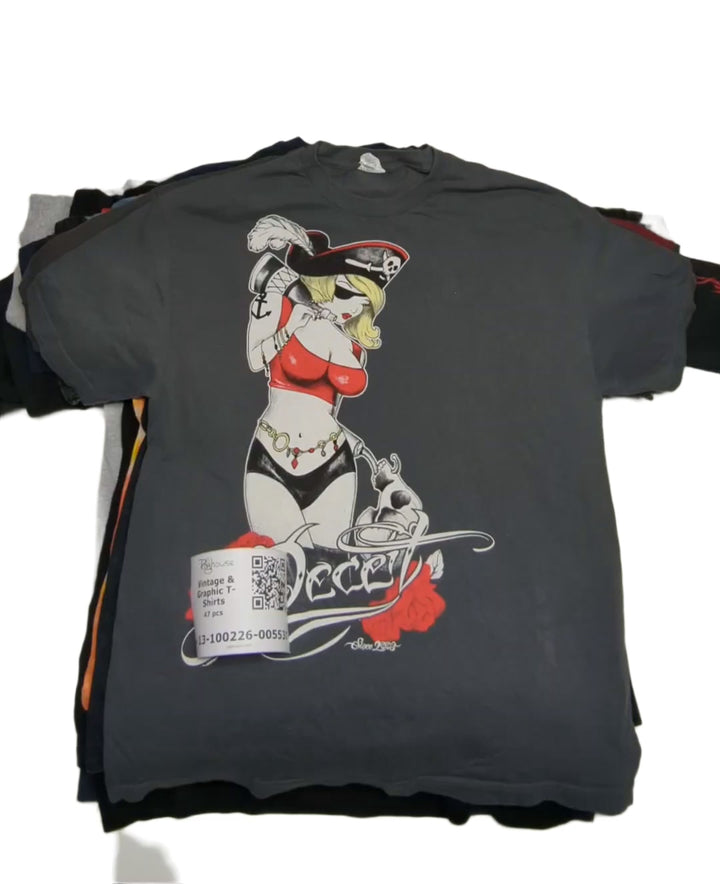 Vintage & Graphic T-Shirts 47 pcs