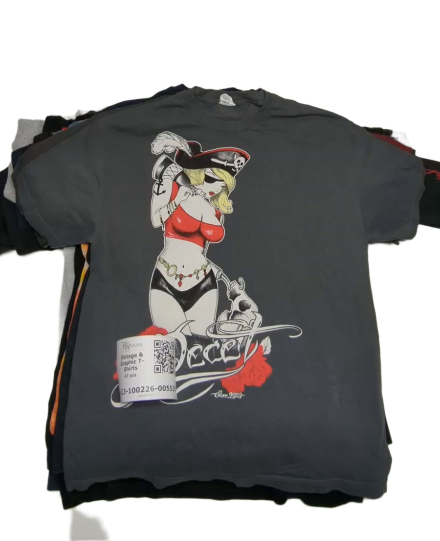 Vintage & Graphic T-Shirts 47 pcs