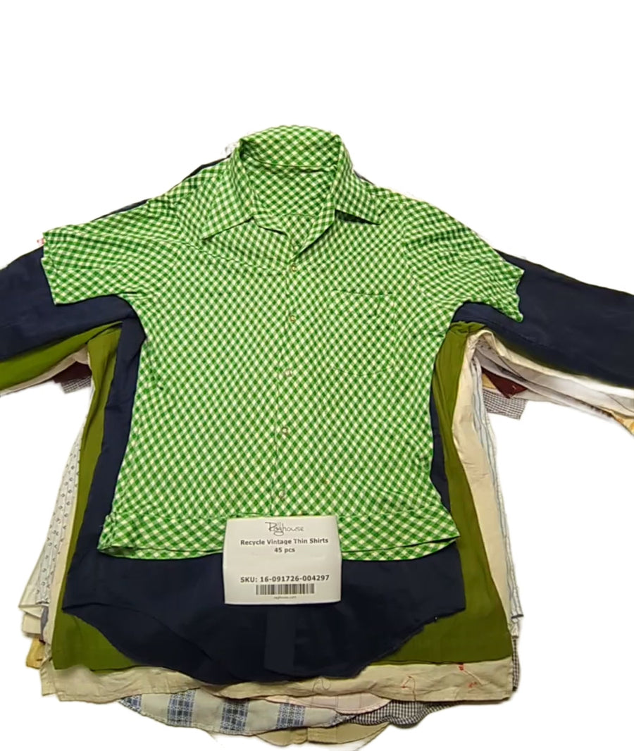 Recycle Vintage Thin Shirts 45 pcs