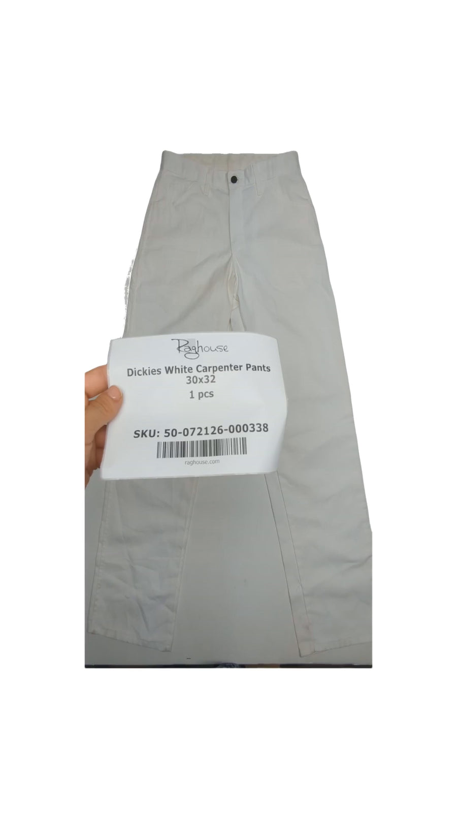 Dickies White Carpenter Pants 30x32 1 pcs