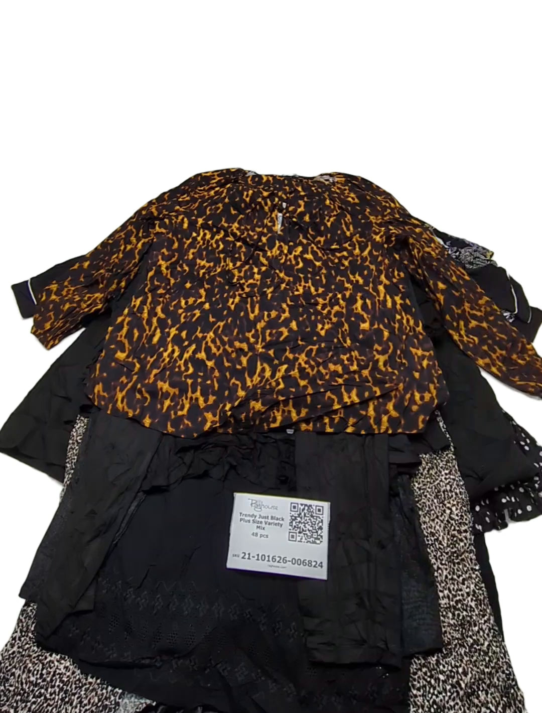 Trendy Just Black Plus Size Variety Mix 48 pcs