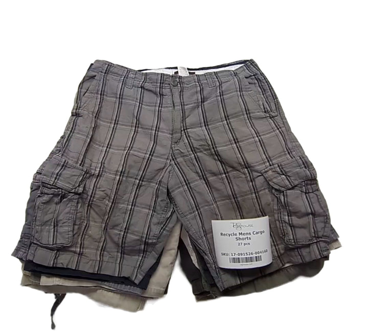 Recycle Mens Cargo Shorts 27 pcs