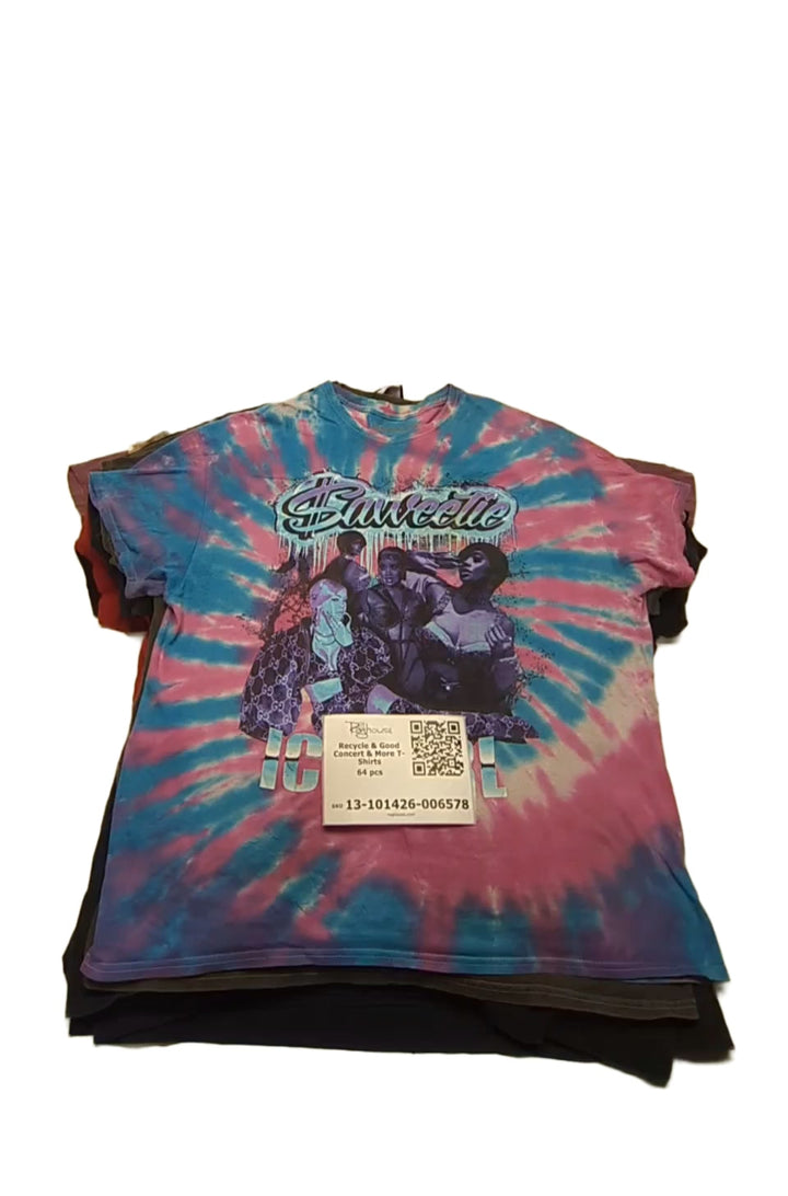 Recycle & Good Concert & More T-Shirts 64 pcs