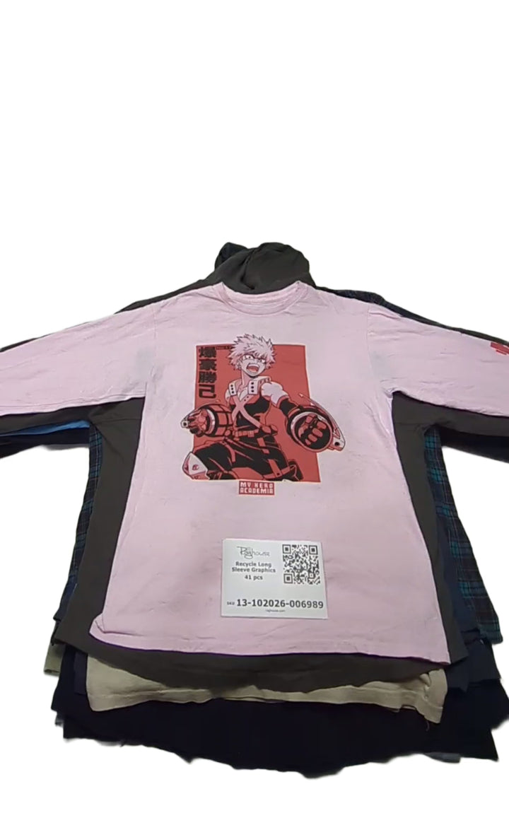 Recycle Long Sleeve Graphics 41 pcs