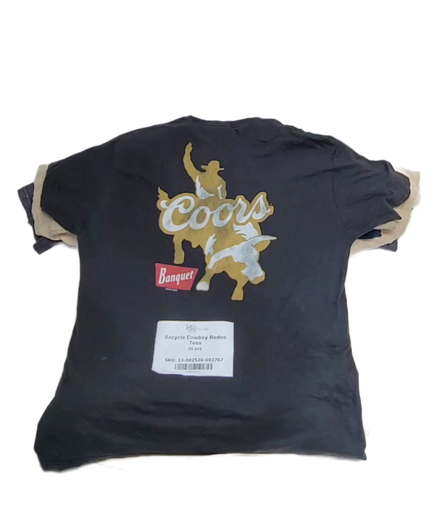 Recycle Cowboy Rodeo Tees 26 pcs