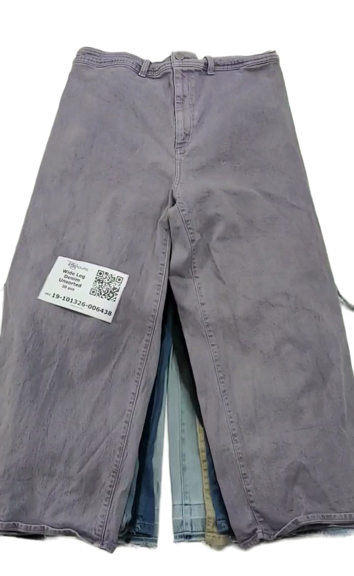 Wide Leg Denim Unsorted 20 pcs