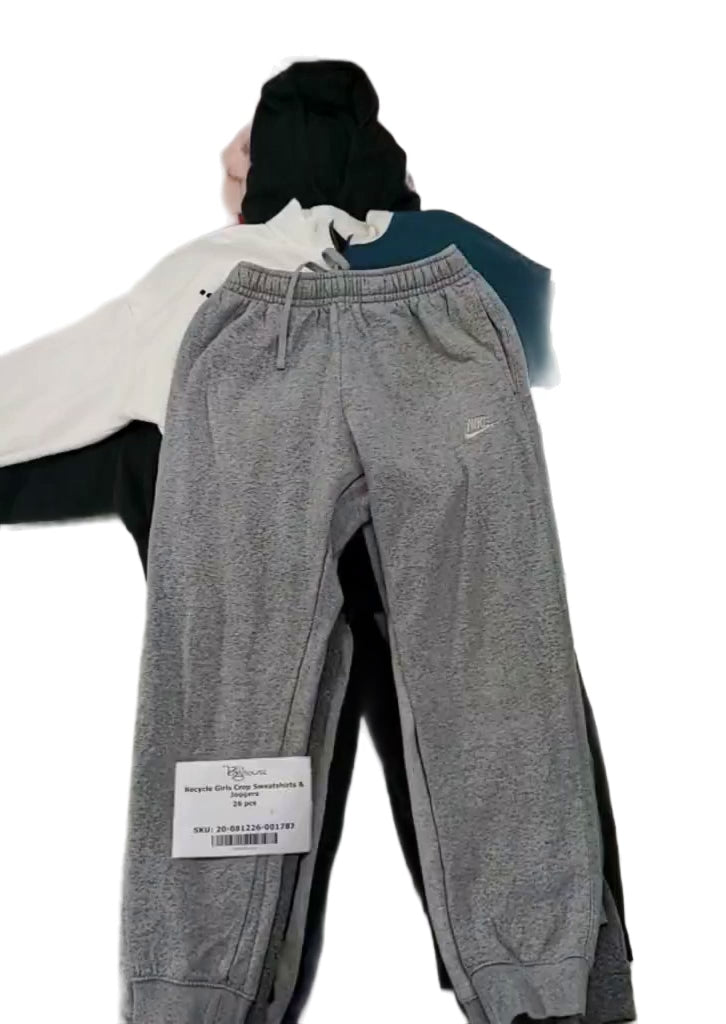 Recycle Girls Brand & Skate Crop Sweatshirts & Joggers 26 pcs