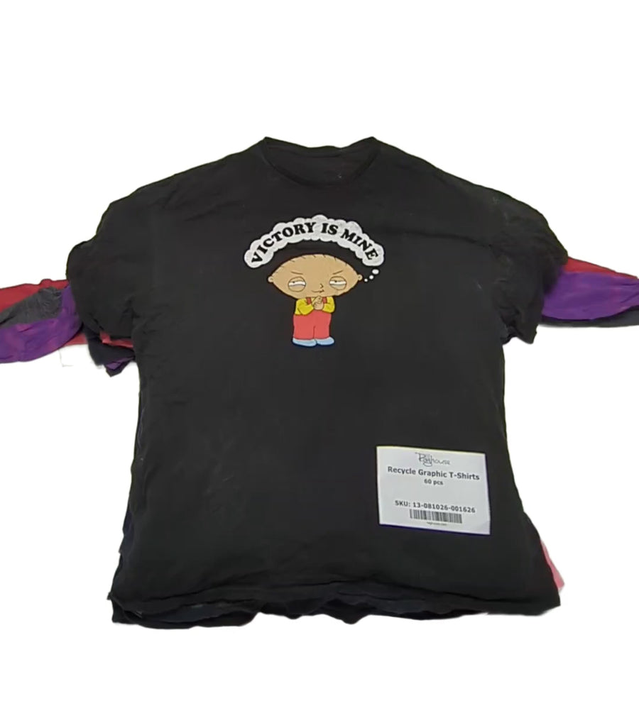 Recycle Graphic T-Shirts 60 pcs