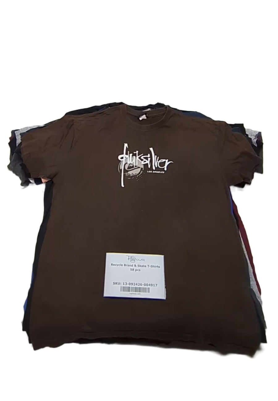 Recycle Brand & Skate T-Shirts 58 pcs