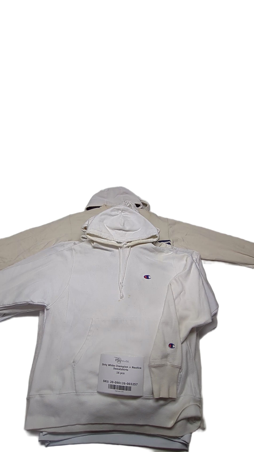 Dirty White Champion + Nautica Sweatshirts 16 pcs