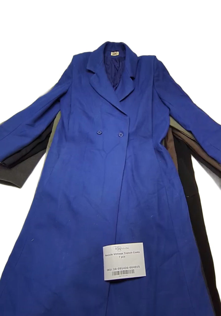 Recycle Vintage Trench Coats 7 pcs