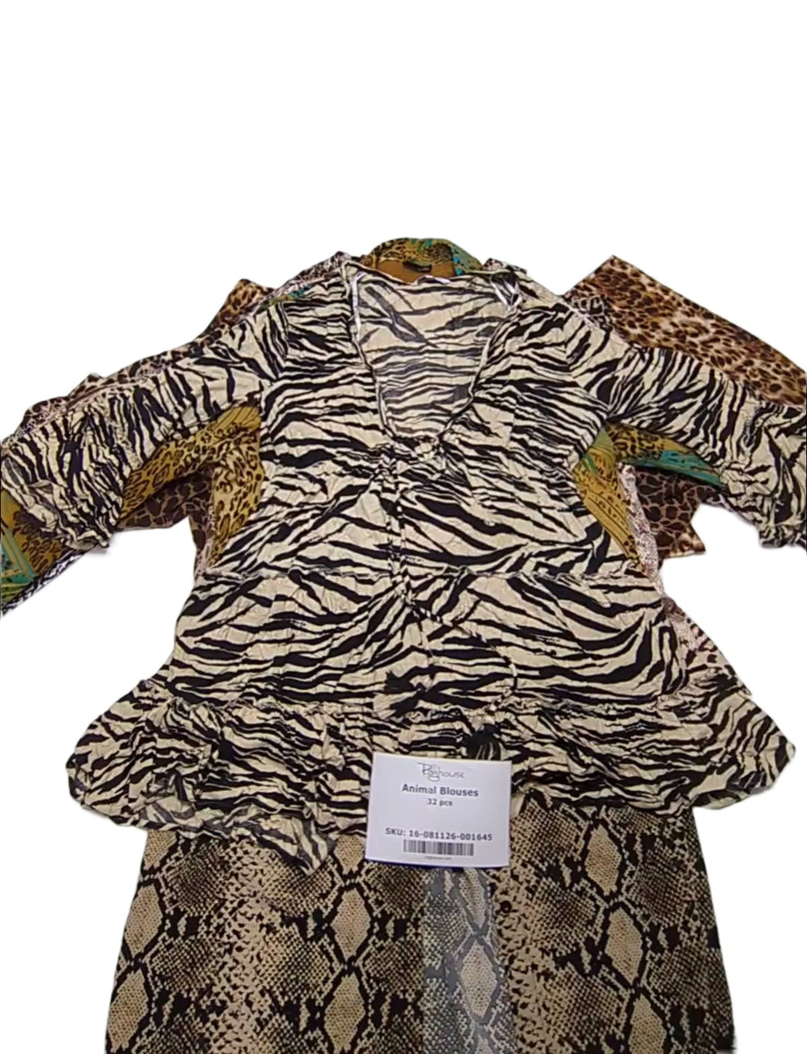 Animal Blouses 32 pcs