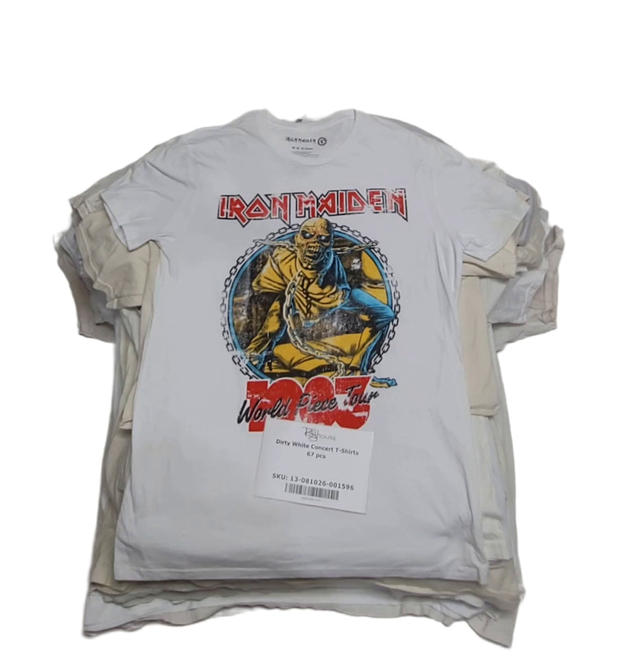 Dirty White Concert T-Shirts 67 pcs