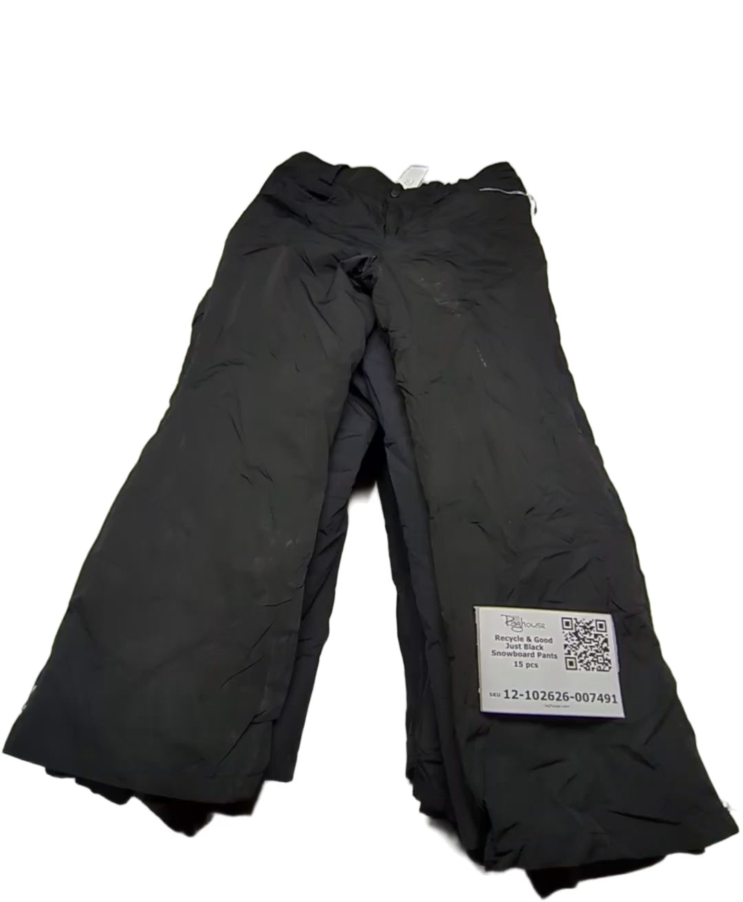 Recycle & Good Just Black Snowboard Pants 15 pcs