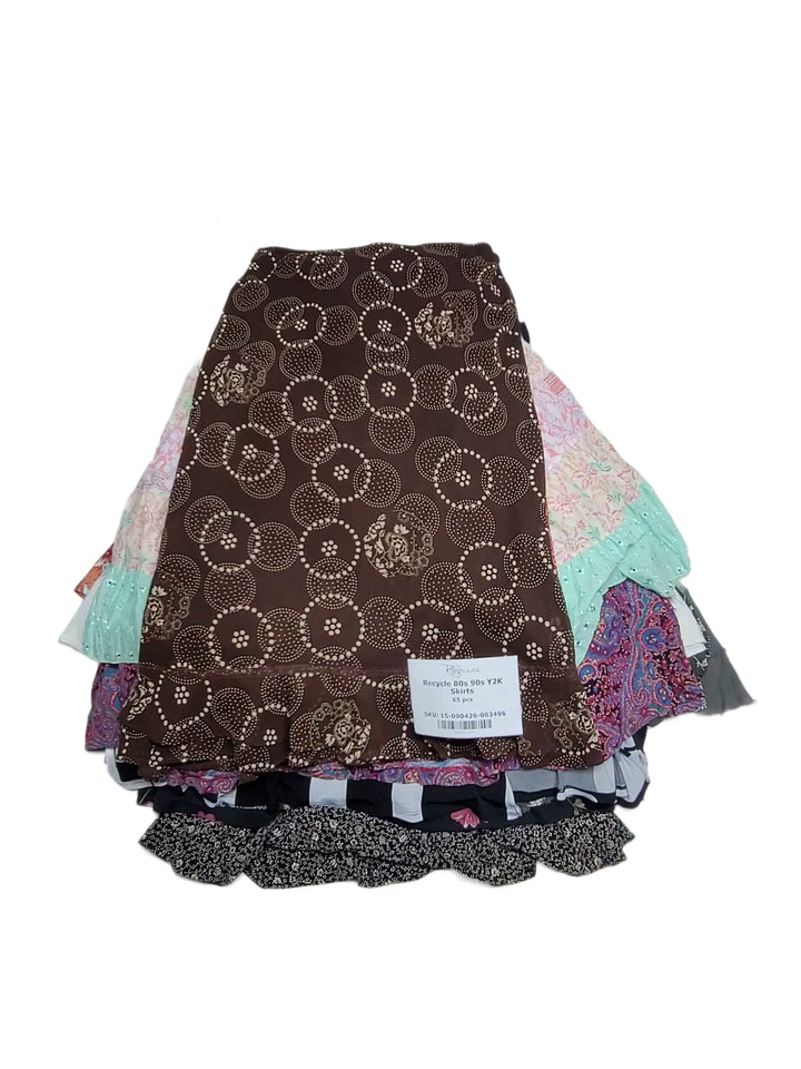 Recycle 80s 90s Y2K Skirts 65 pcs