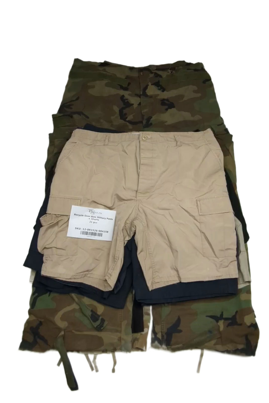 Recycle Over Size Military Pants + Shorts 21 pcs