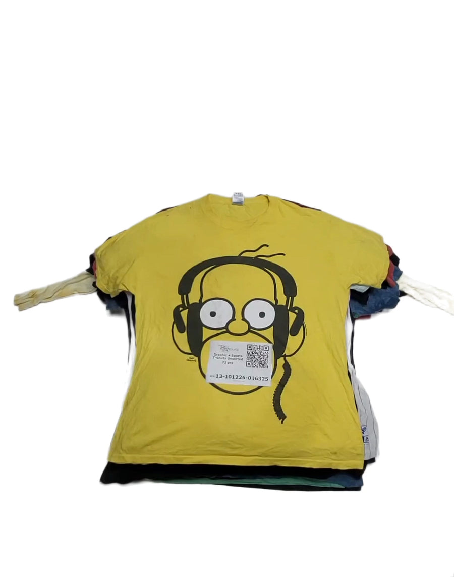 Graphic + Sports T-Shirts Unsorted 72 pcs