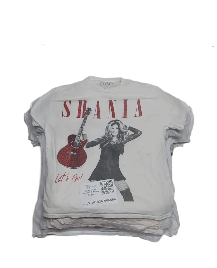 Dirty White Concert T-Shirts 76 pcs
