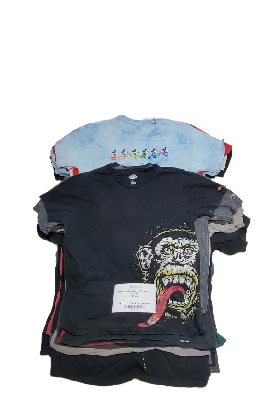 Recycle Graphic + Cartoon T-Shirts 68 pcs