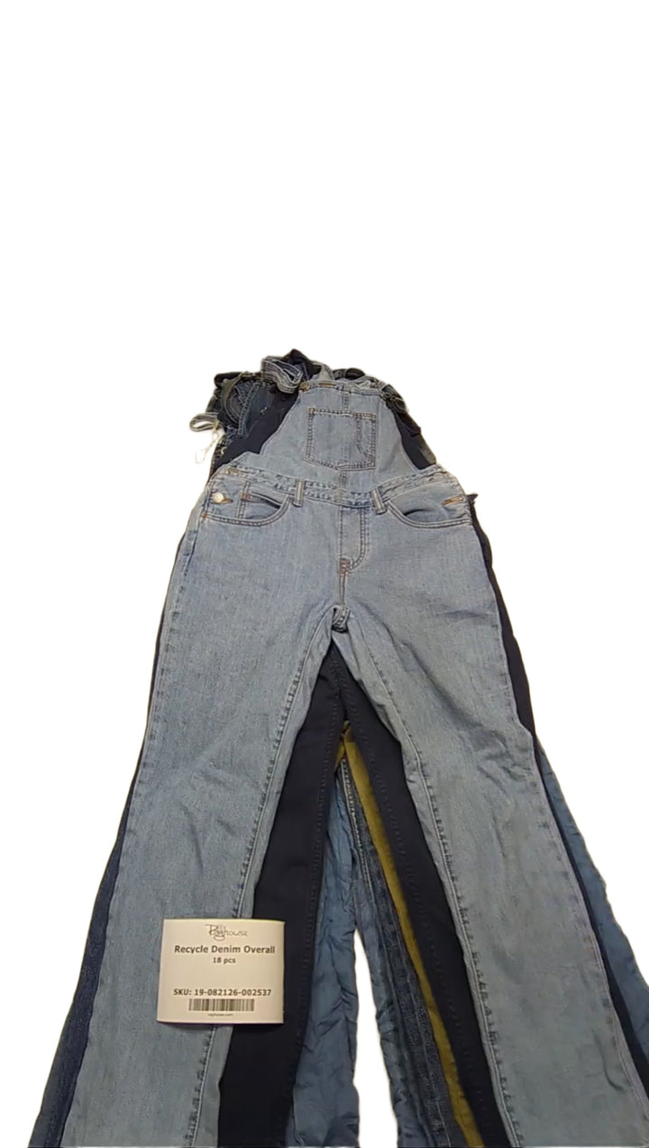 Recycle Denim Overall 18 pcs