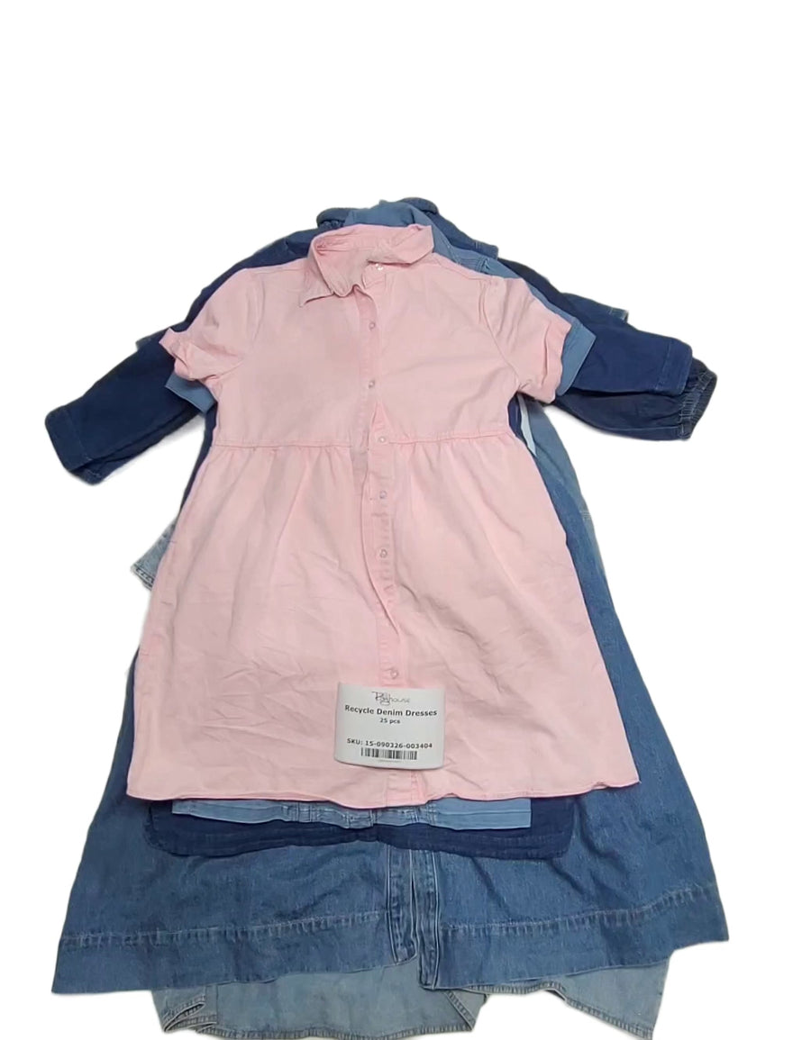 Recycle Denim Dresses 25 pcs