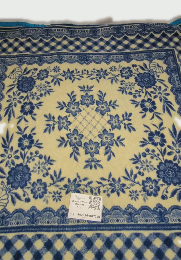 Recycle Wool Blankets 4 pcs