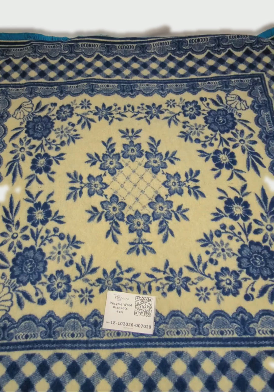 Recycle Wool Blankets 4 pcs