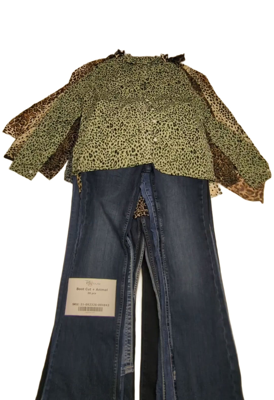 Boot Cut + Animal 30 pcs