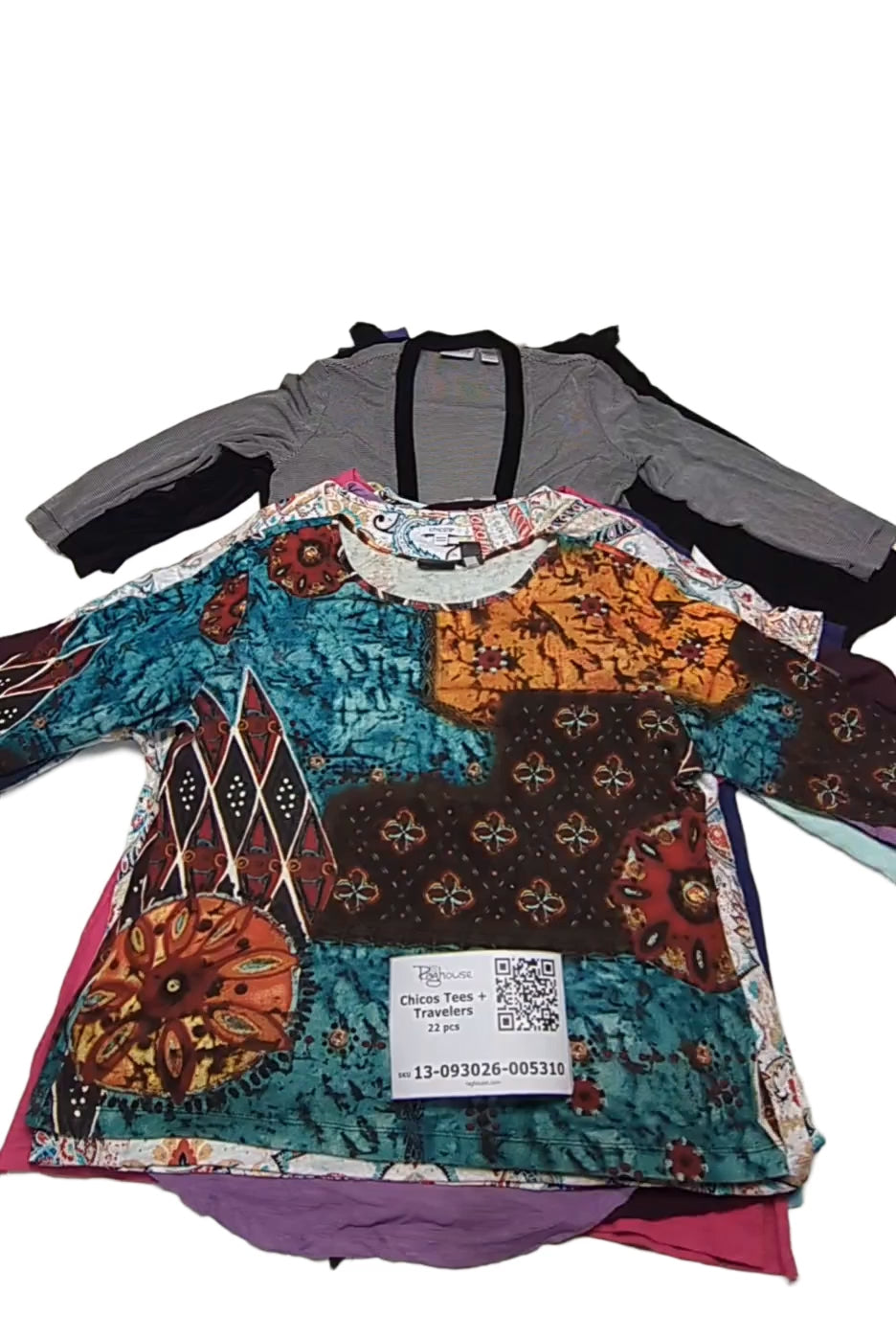 Chicos Tees + Travelers 22 pcs