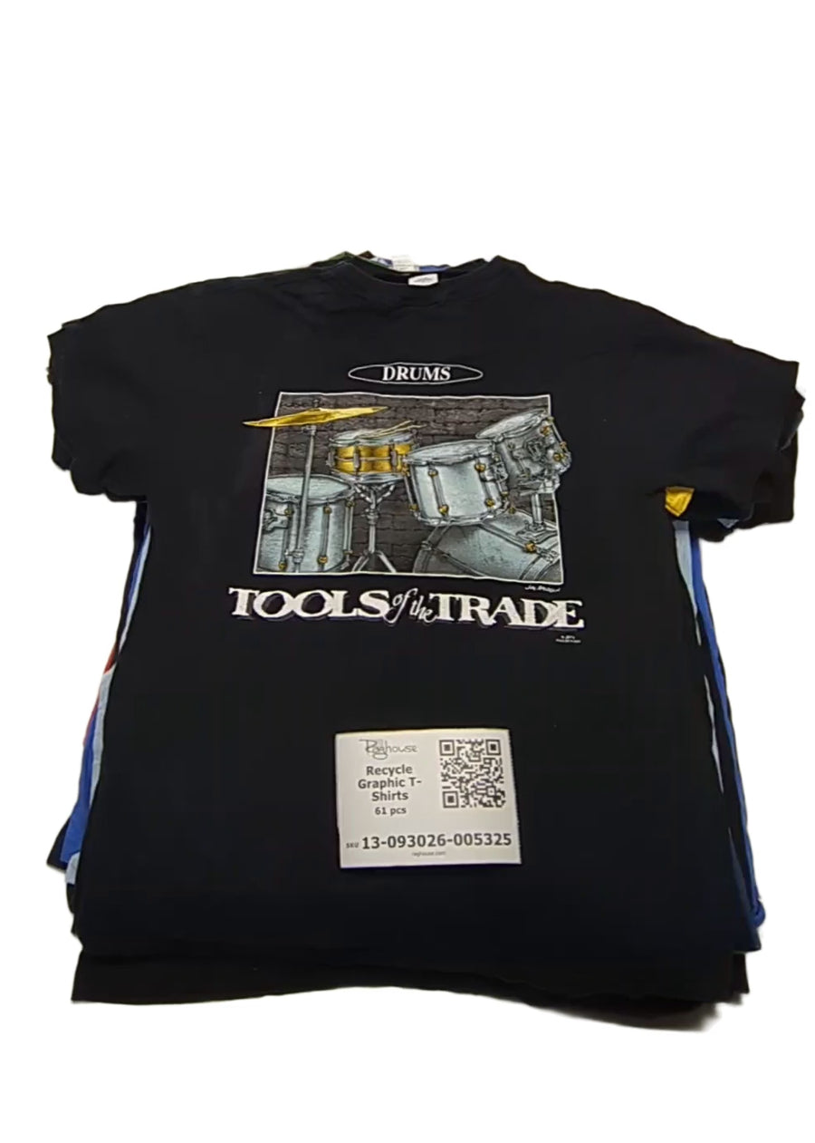 Recycle Graphic T-Shirts 61 pcs