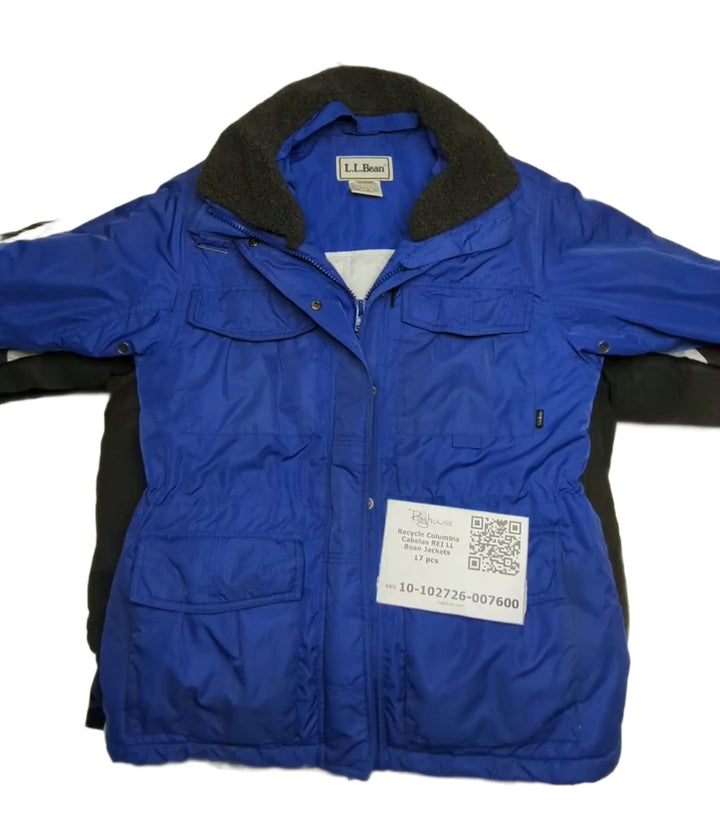 Recycle Columbia Cabelas REI LL Bean Jackets 17 pcs