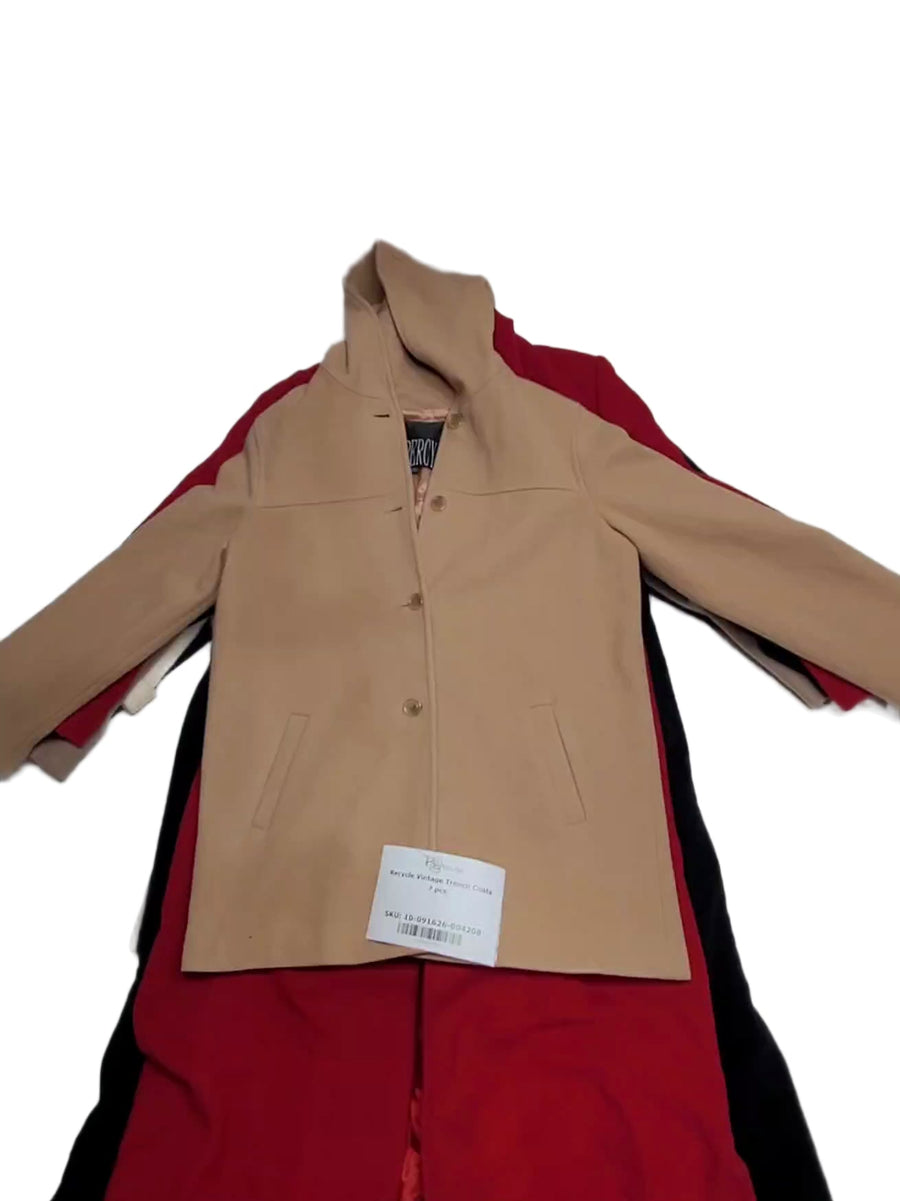Recycle Vintage Trench Coats 7 pcs