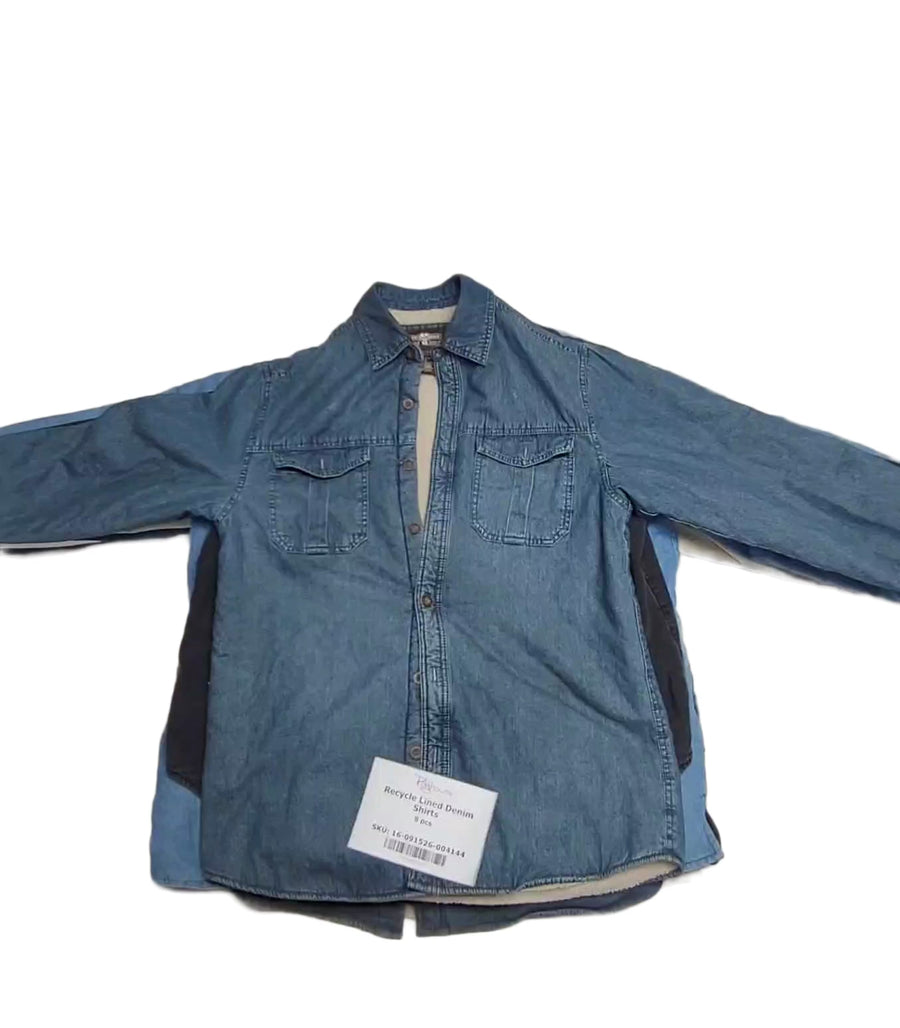 Recycle Lined Denim Shirts 8 pcs