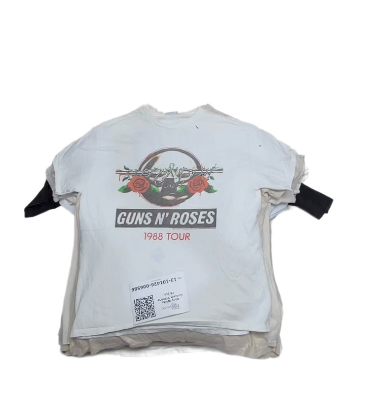 Dirty White Concert T-Shirts 78 pcs