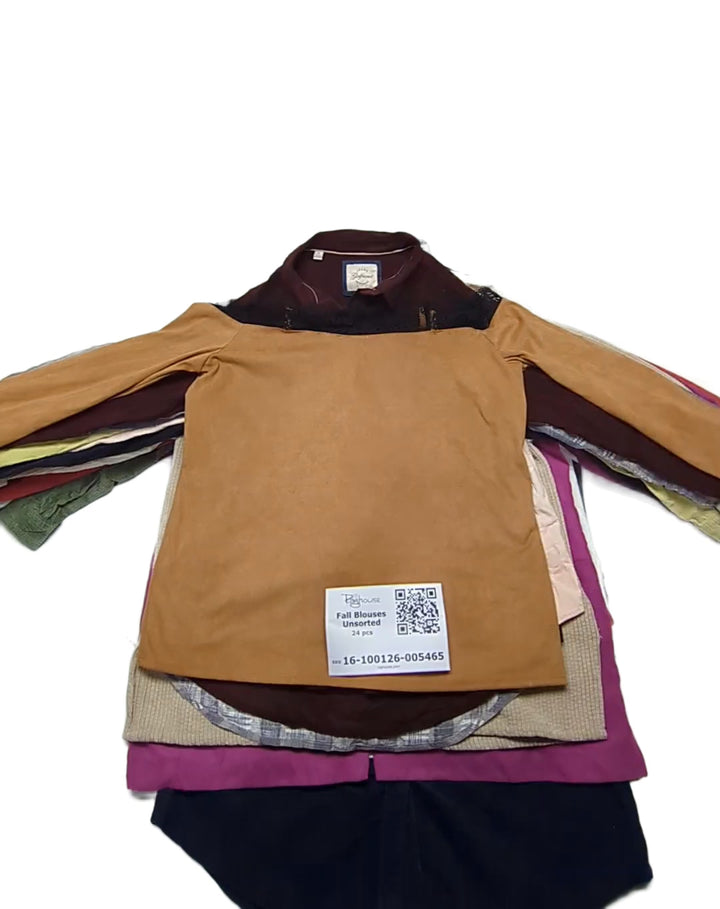 Fall Blouses Unsorted 24 pcs