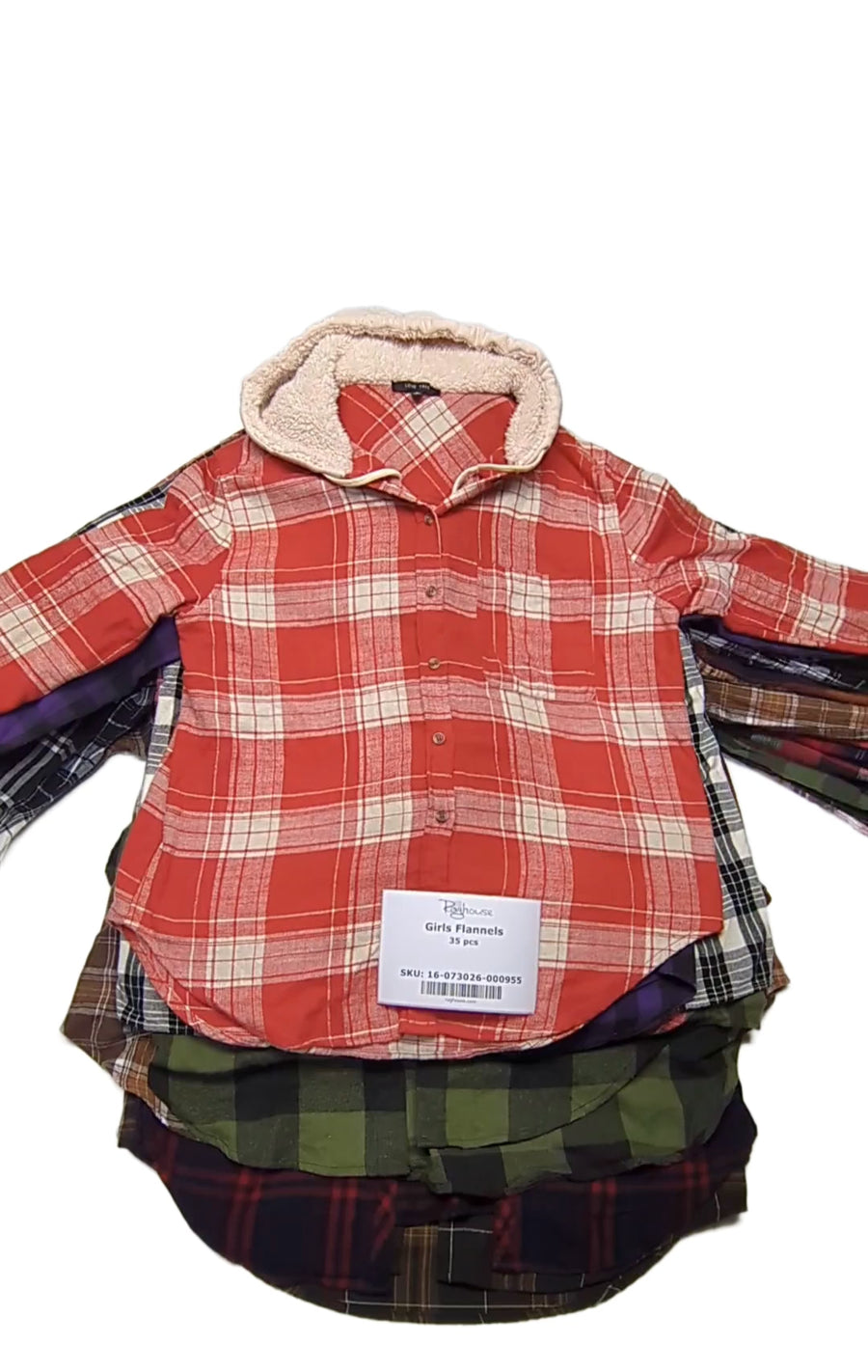 Girls Flannels 35 pcs