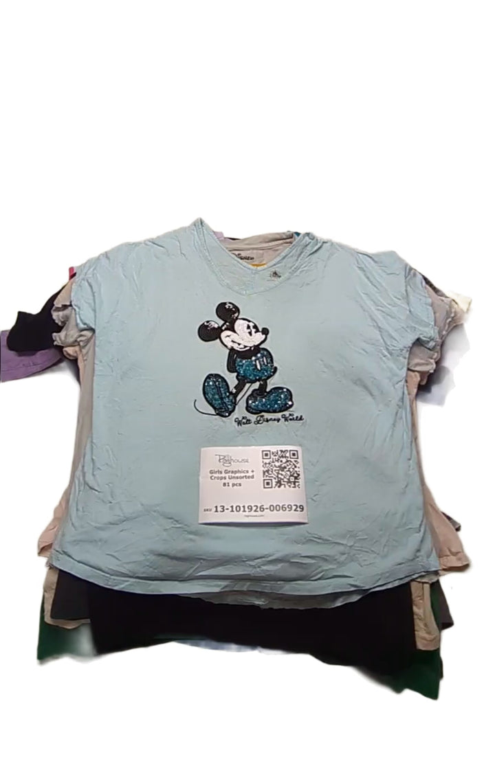 Girls Graphics + Crops Unsorted 81 pcs