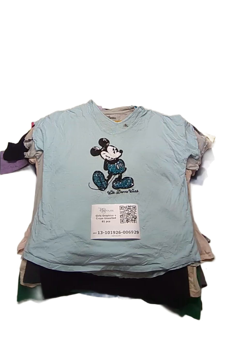 Girls Graphics + Crops Unsorted 81 pcs