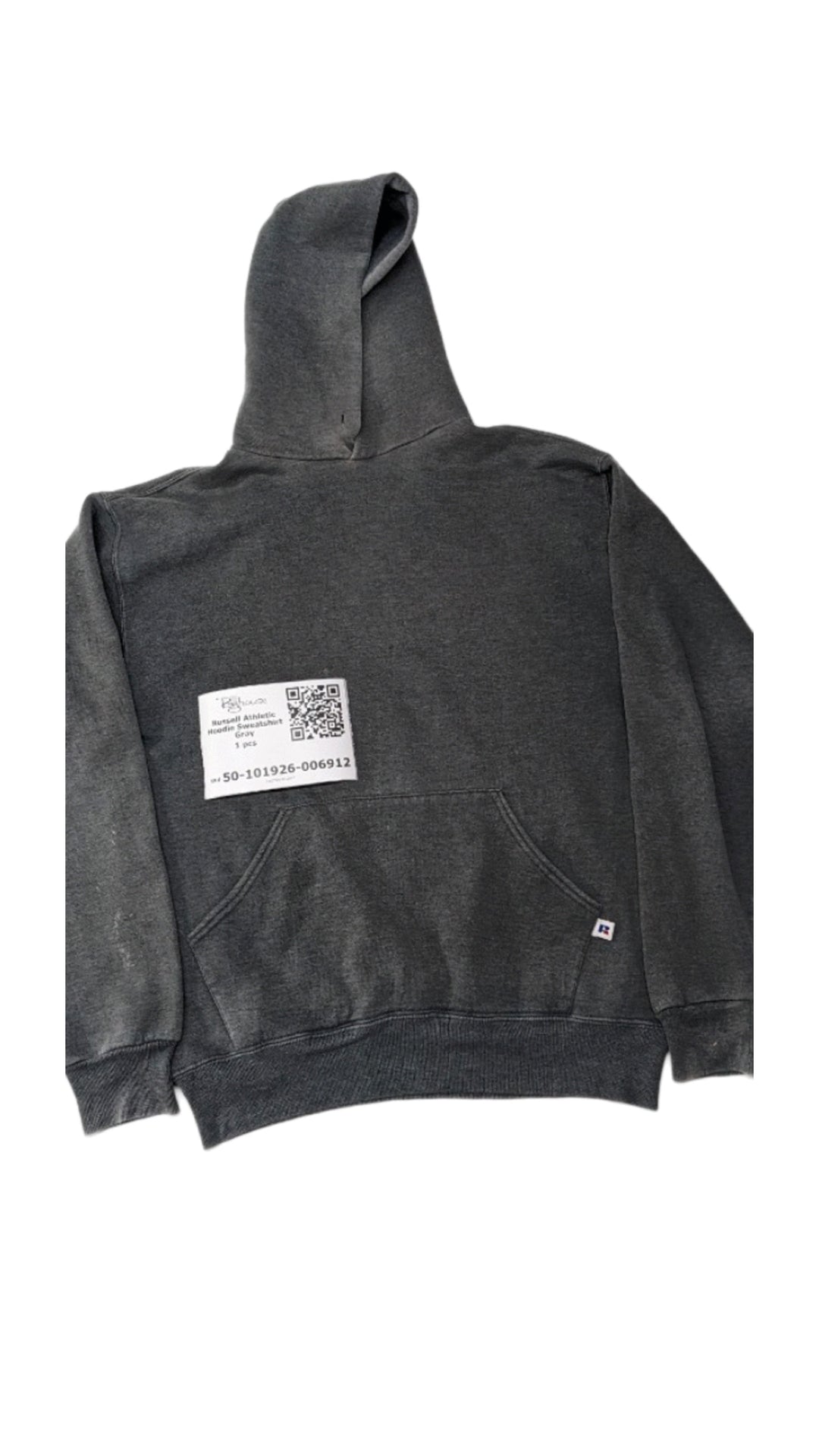 Russell Athletic Hoodie Sweatshirt Gray 1 pc