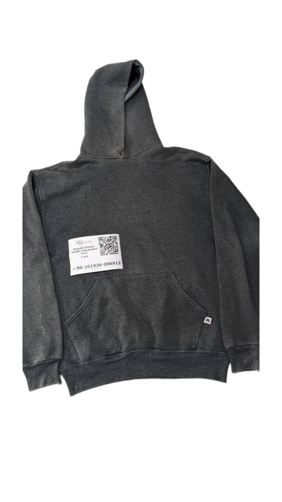 Russell Athletic Hoodie Sweatshirt Gray 1 pc