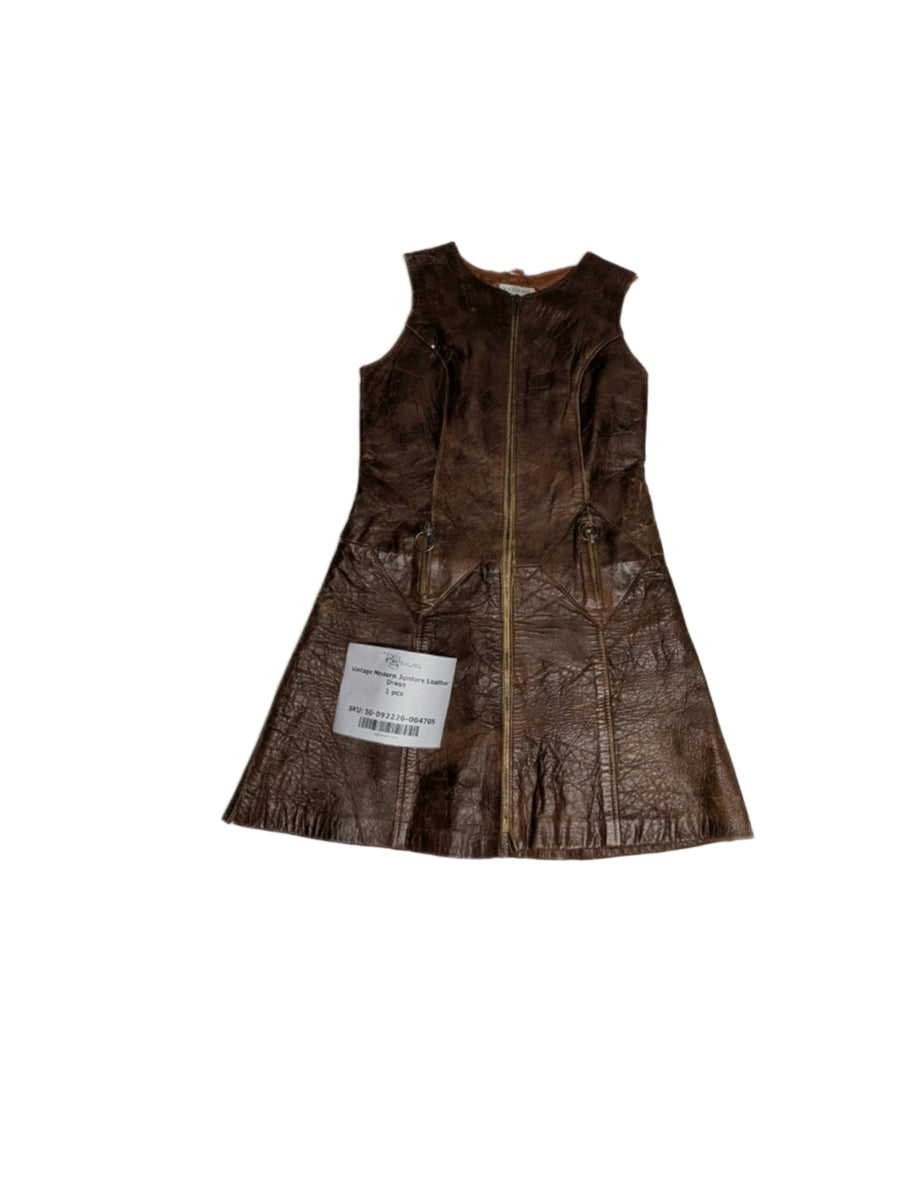 Vintage Modern Juniors Leather Dress 1 pc