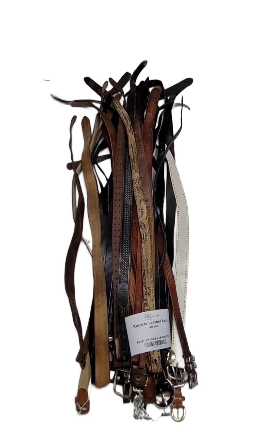Recycle Leather Belts 40 pcs