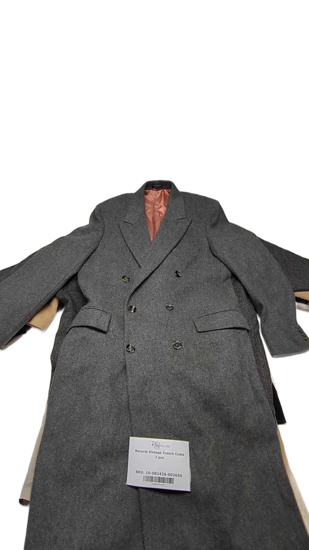 Recycle Vintage Trench Coats 7 pcs