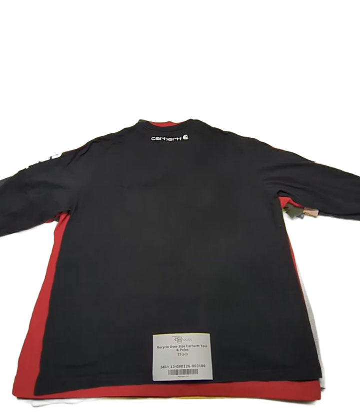 Recycle Over Size Carhartt Tees & Polos 15 pcs