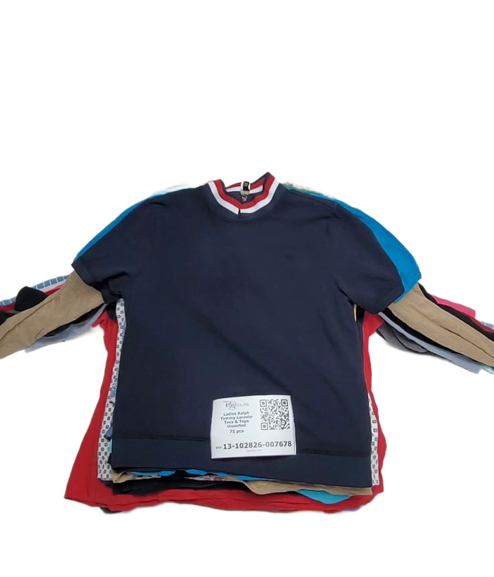 Ladies Ralph Tommy Lacoste Tees & Tops Unsorted 75 pcs