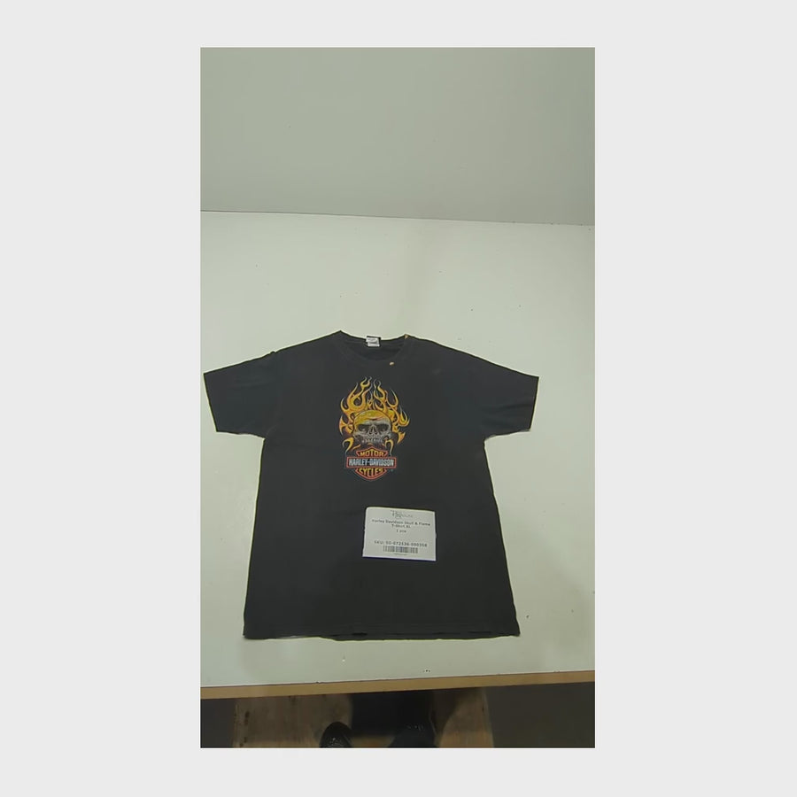 Harley Davidson Skull & Flame T-Shirt XL 1 pcs